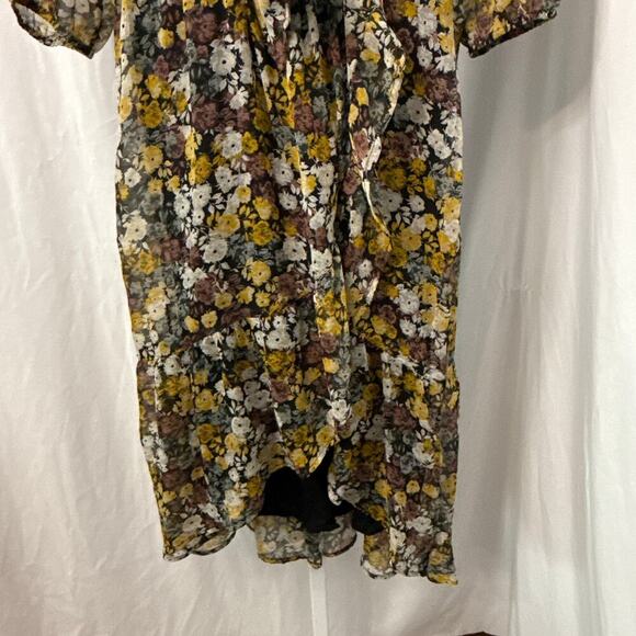 Abercrombie & Fitch Midi Dress Medium Floral Boho Peasant - Picture 8 of 13